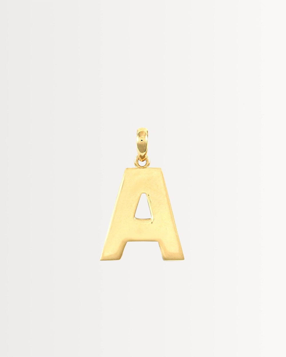 LETTER A INITIAL, SOLID 9CT GOLD