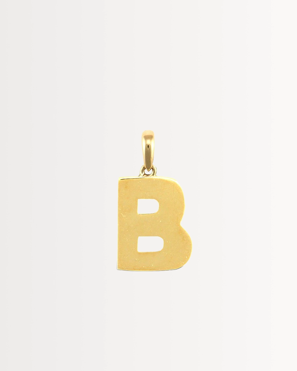 LETTER B INITIAL, SOLID 9CT GOLD