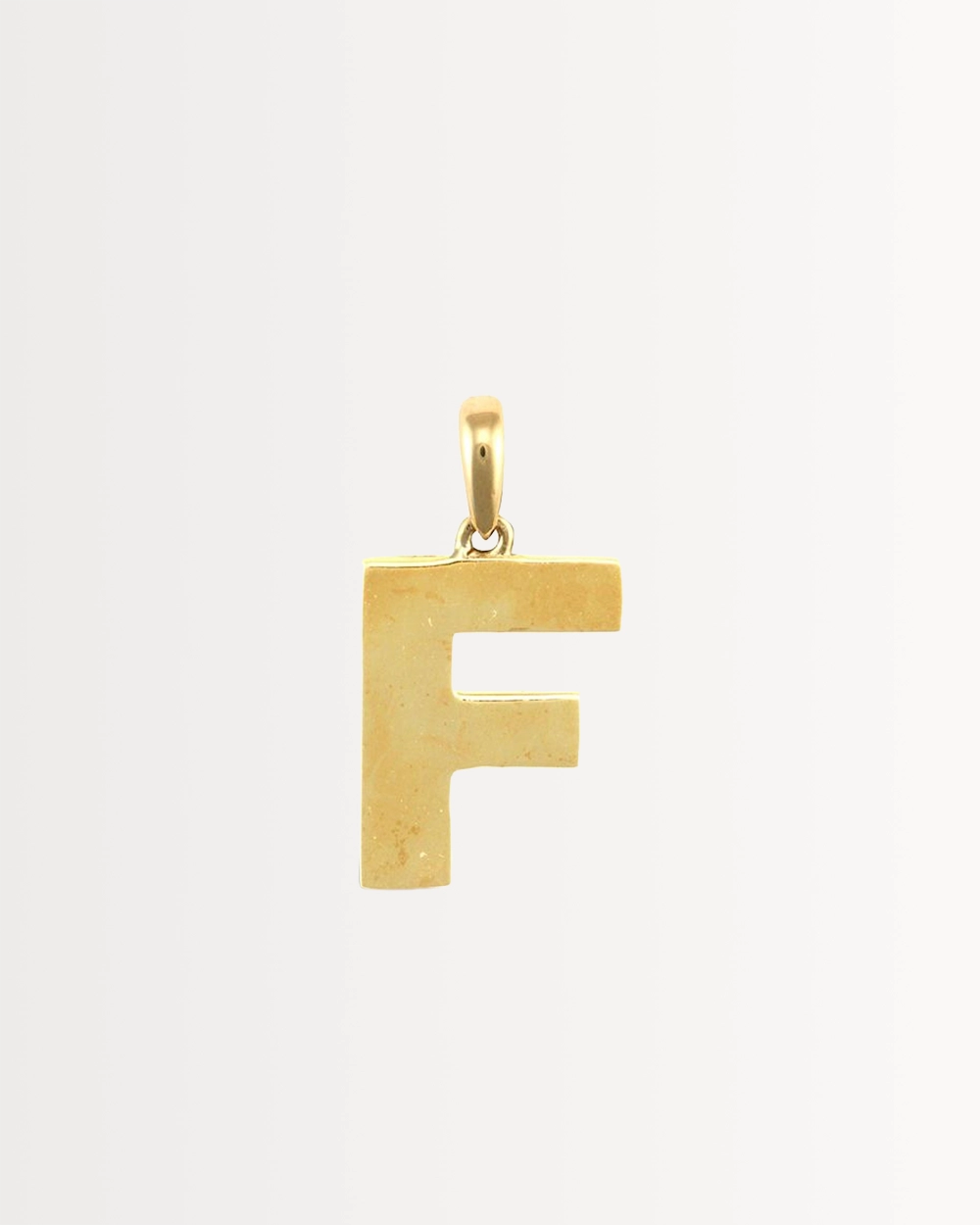 INITIAL F — SOLID 9CT GOLD