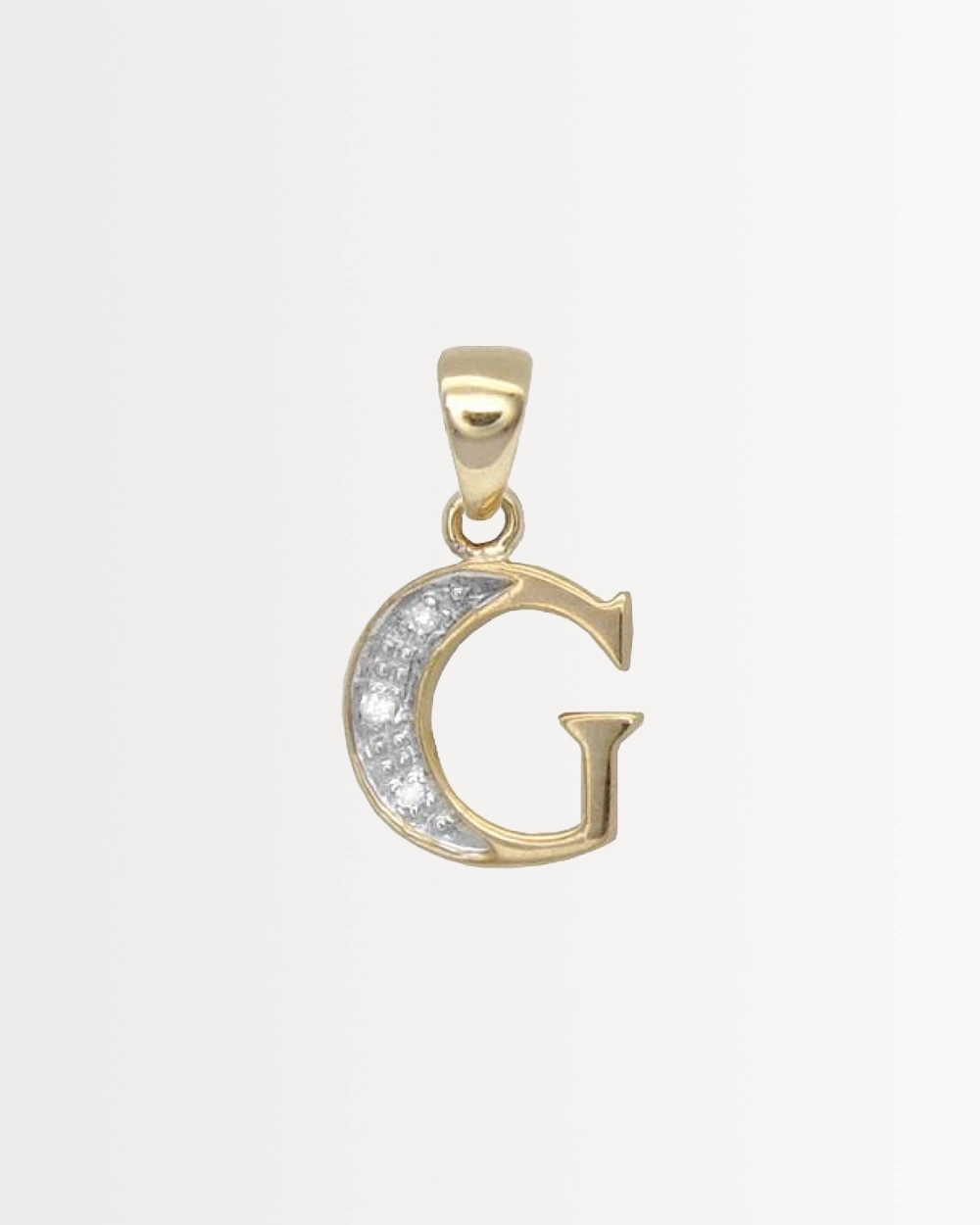 INITIAL G — SOLID 9CT GOLD & DIAMONDS