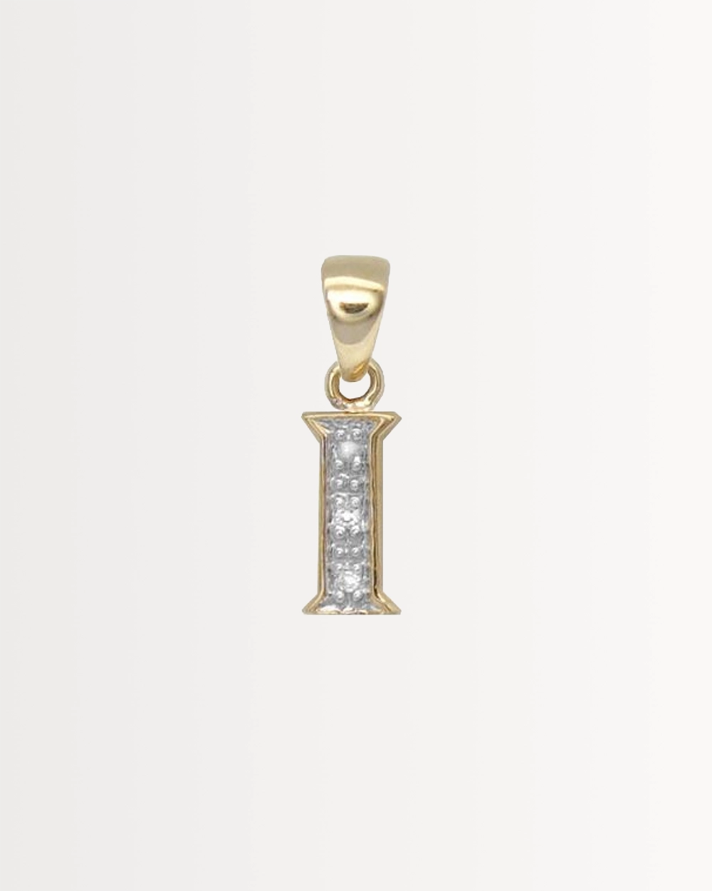 INITIAL I — SOLID 9CT GOLD & DIAMONDS