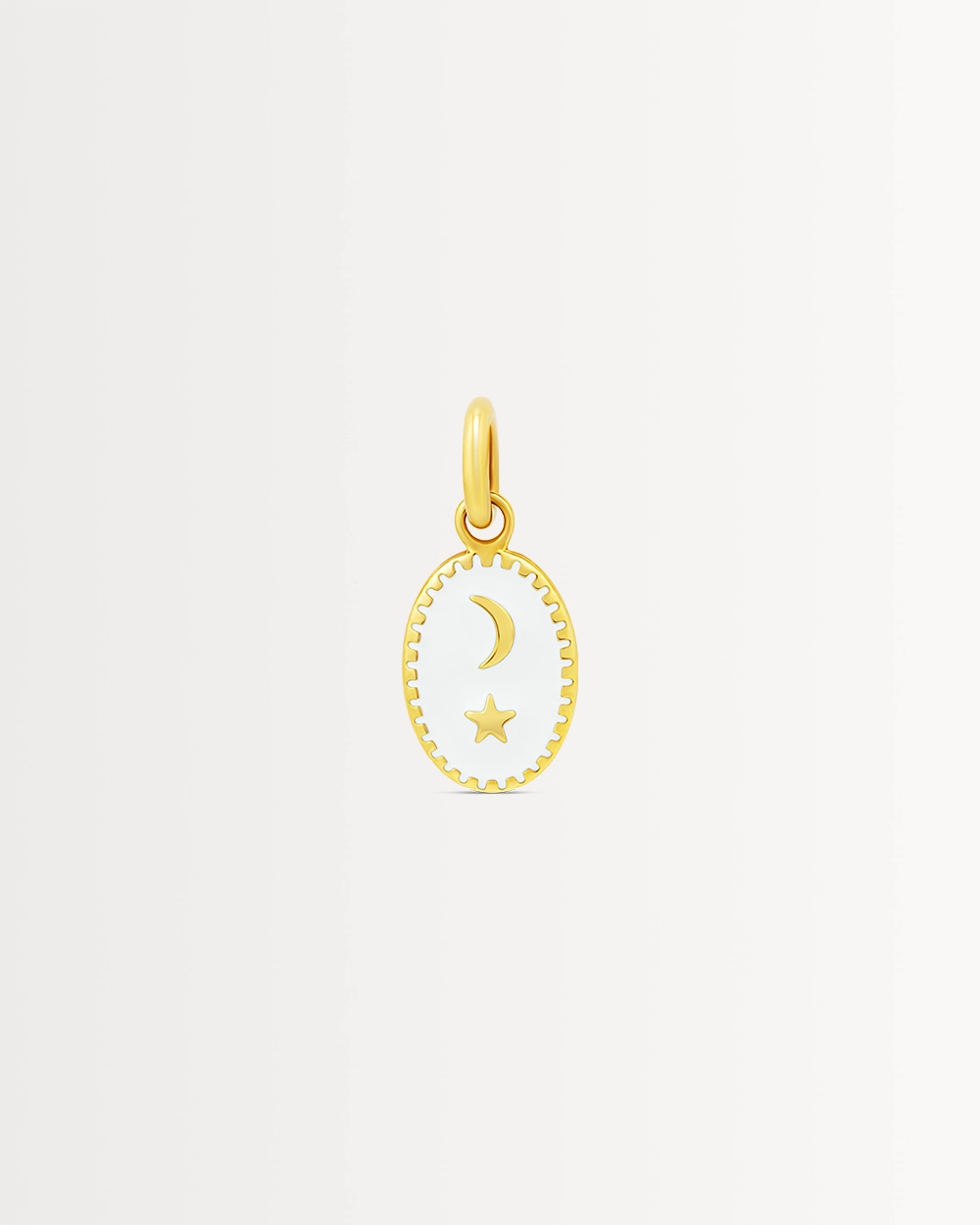 THE MOON & BACK PENDANT, 9CT GOLD