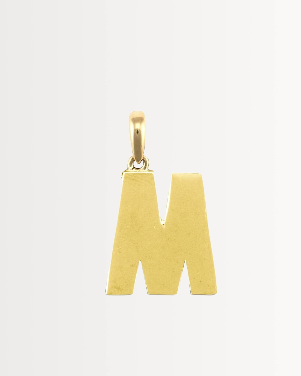 INITIAL M — SOLID 9CT GOLD
