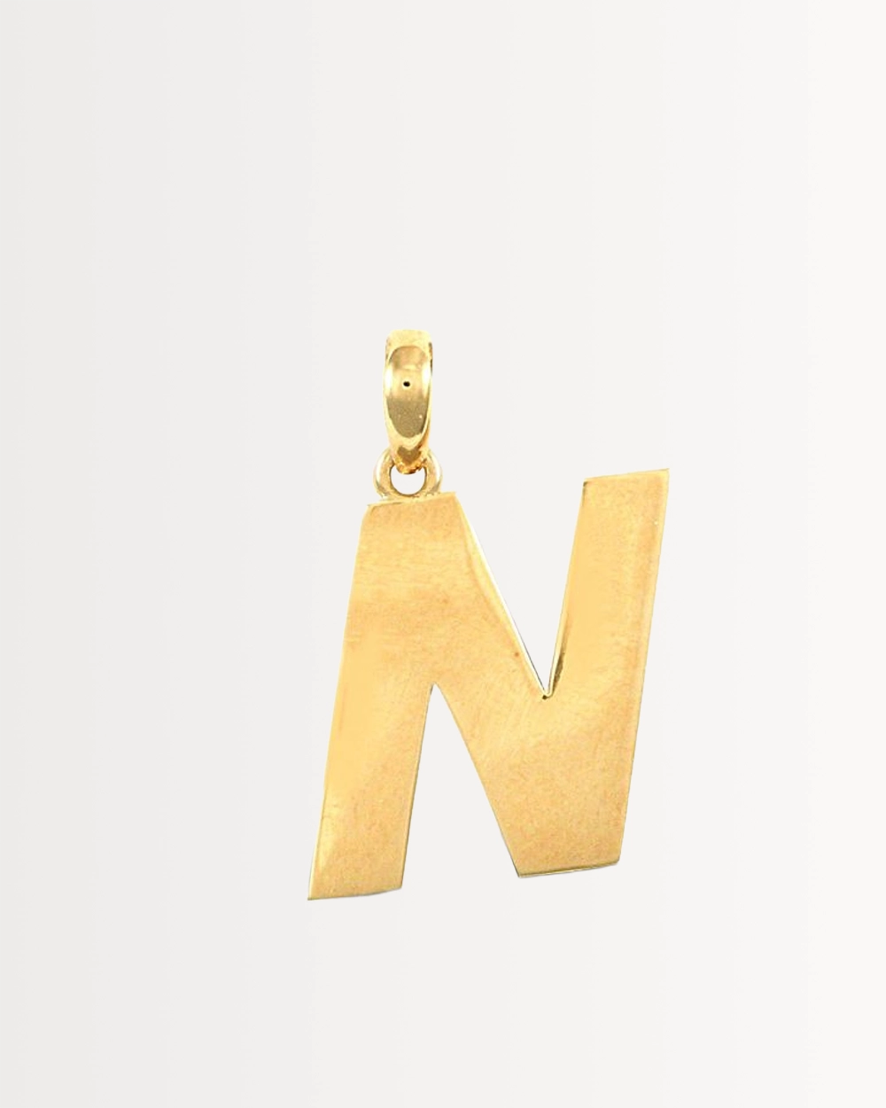 INITIAL N — SOLID 9CT GOLD