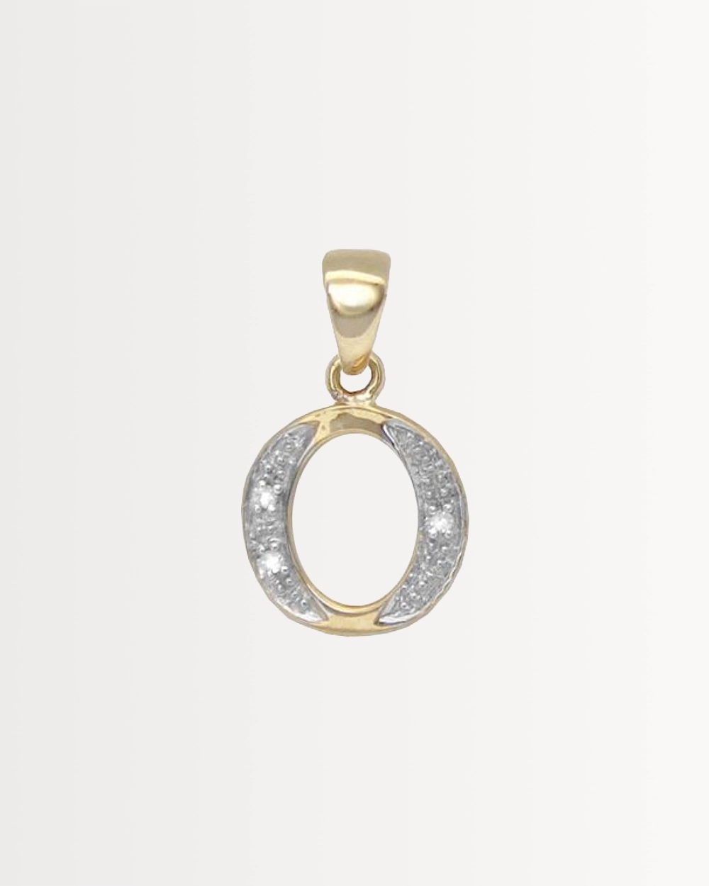 INITIAL O — SOLID 9CT GOLD & DIAMONDS