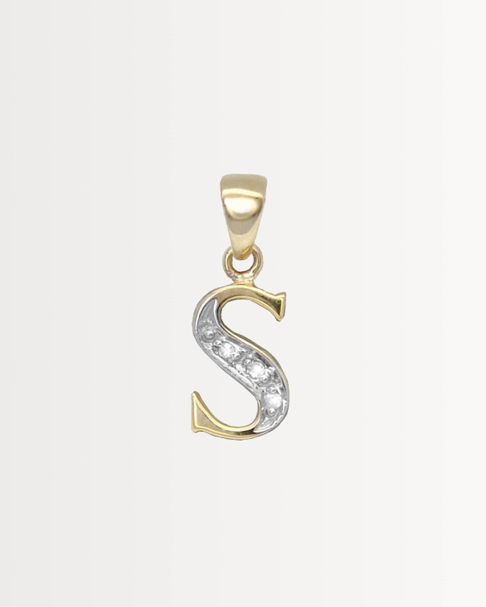 INITIAL LETTERS — SOLID 9CT GOLD & DIAMONDS