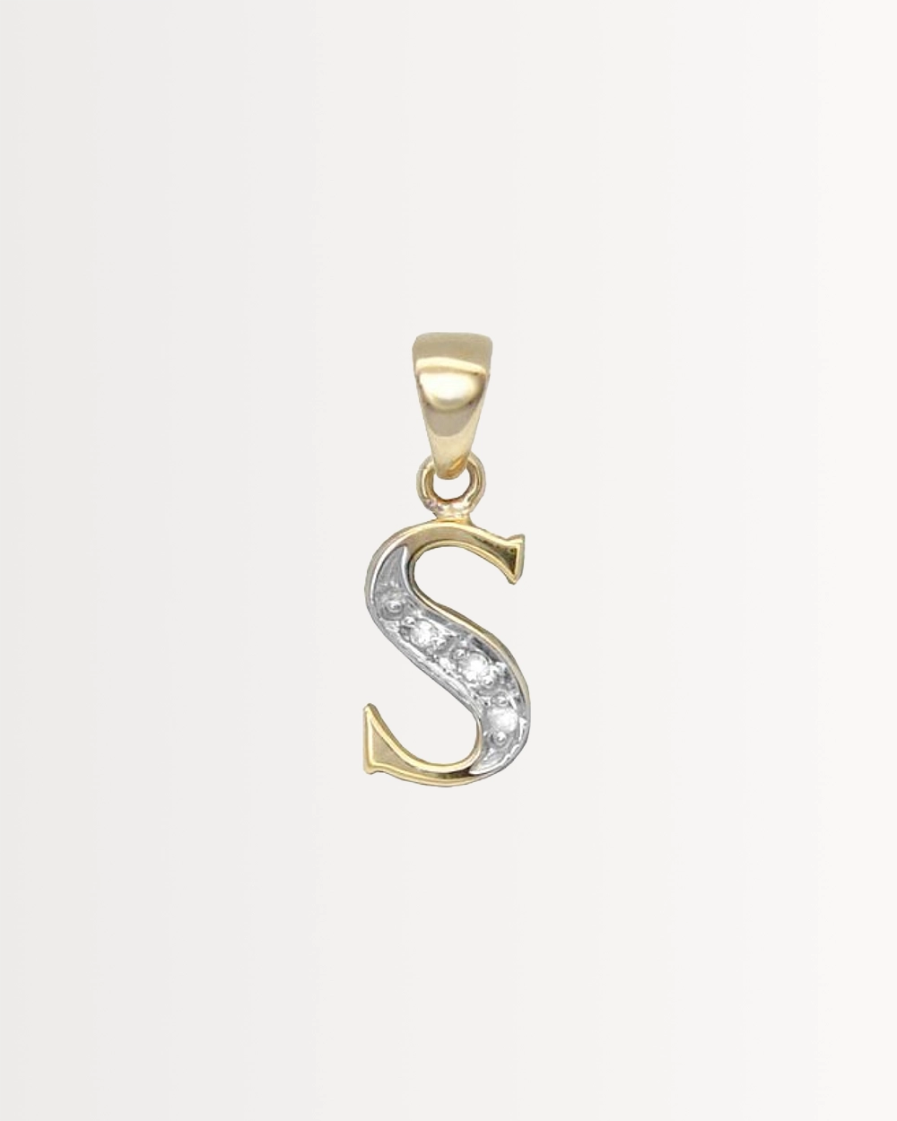 INITIAL LETTERS — SOLID 9CT GOLD & DIAMONDS