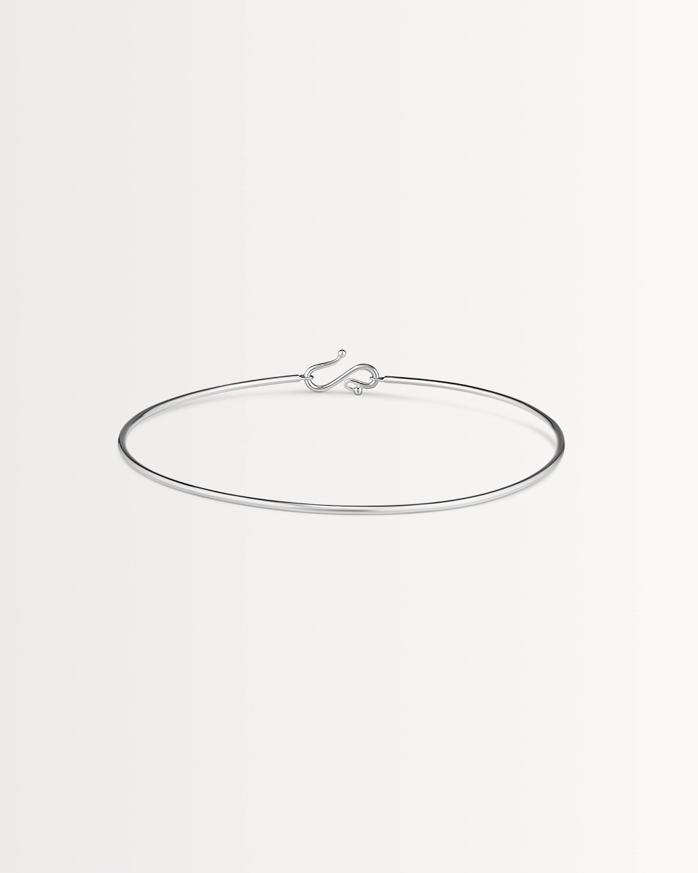 THE INFINITY COLLAR NECKLACE, STERLING SILVER