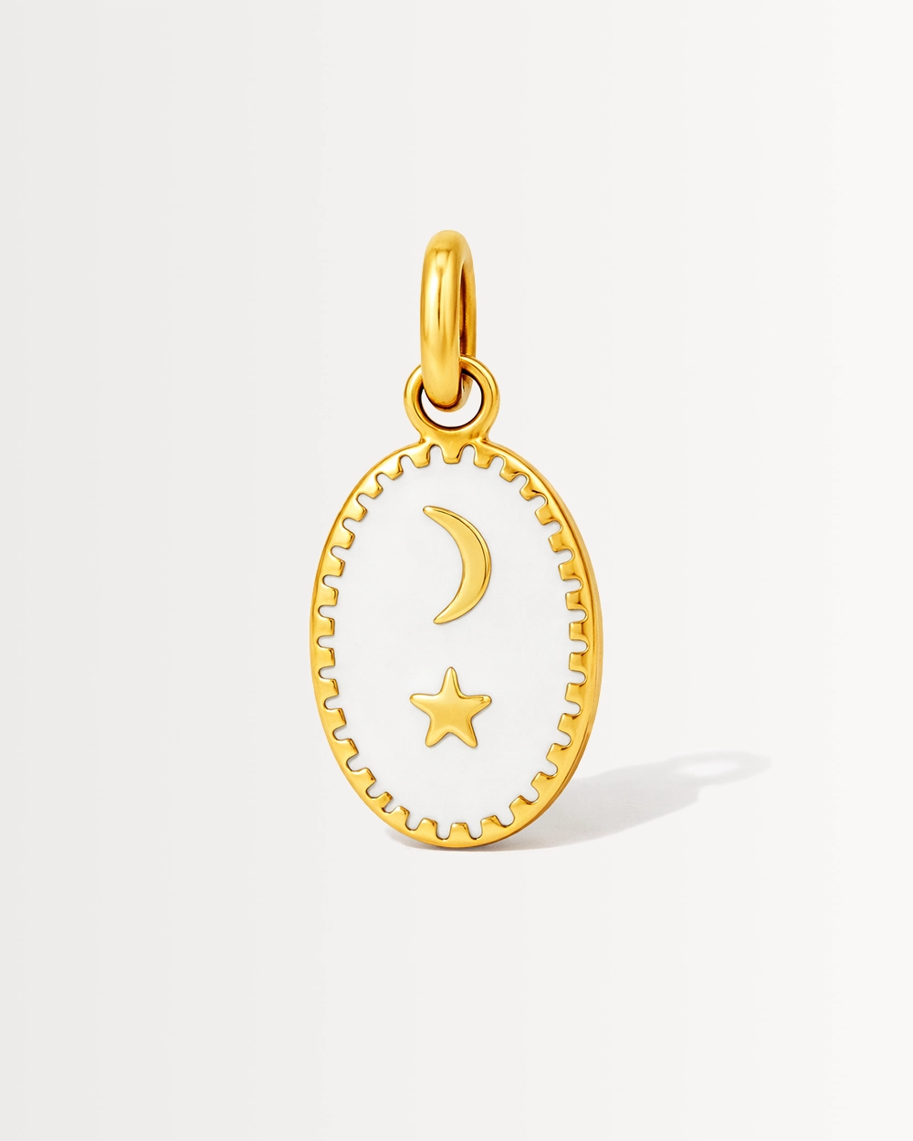 THE MOON & BACK PENDANT, 9CT GOLD