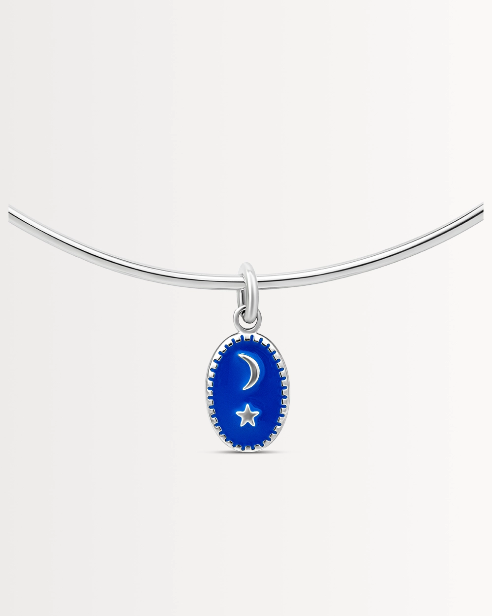 THE MOON & BACK PENDANT, STERLING SILVER