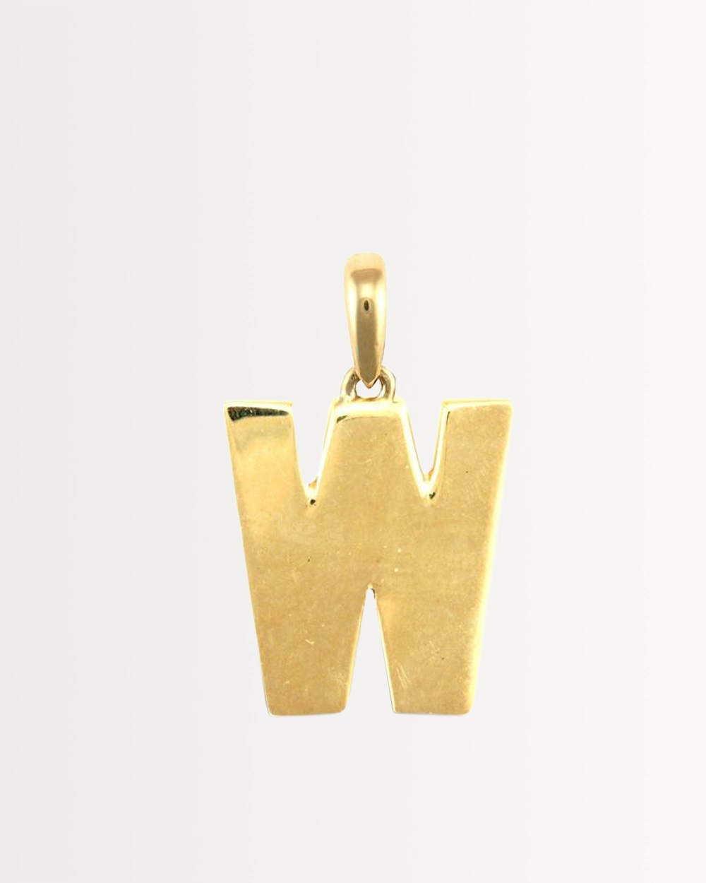 INITIAL W — SOLID 9CT GOLD