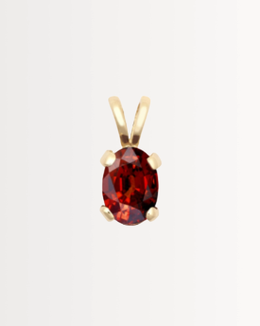 THE GARNET GEMSTONE DROP, 9CT GOLD